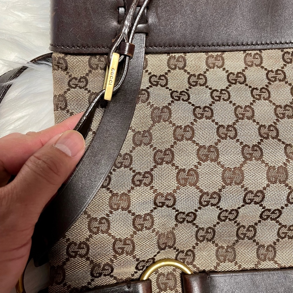 Gucci Brown GG Canvas Shoulder Bag - Picture 8 of 10